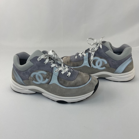 Chanel Low Top Trainer CC "Dark Grey" "3M" - Picture 9 of 16